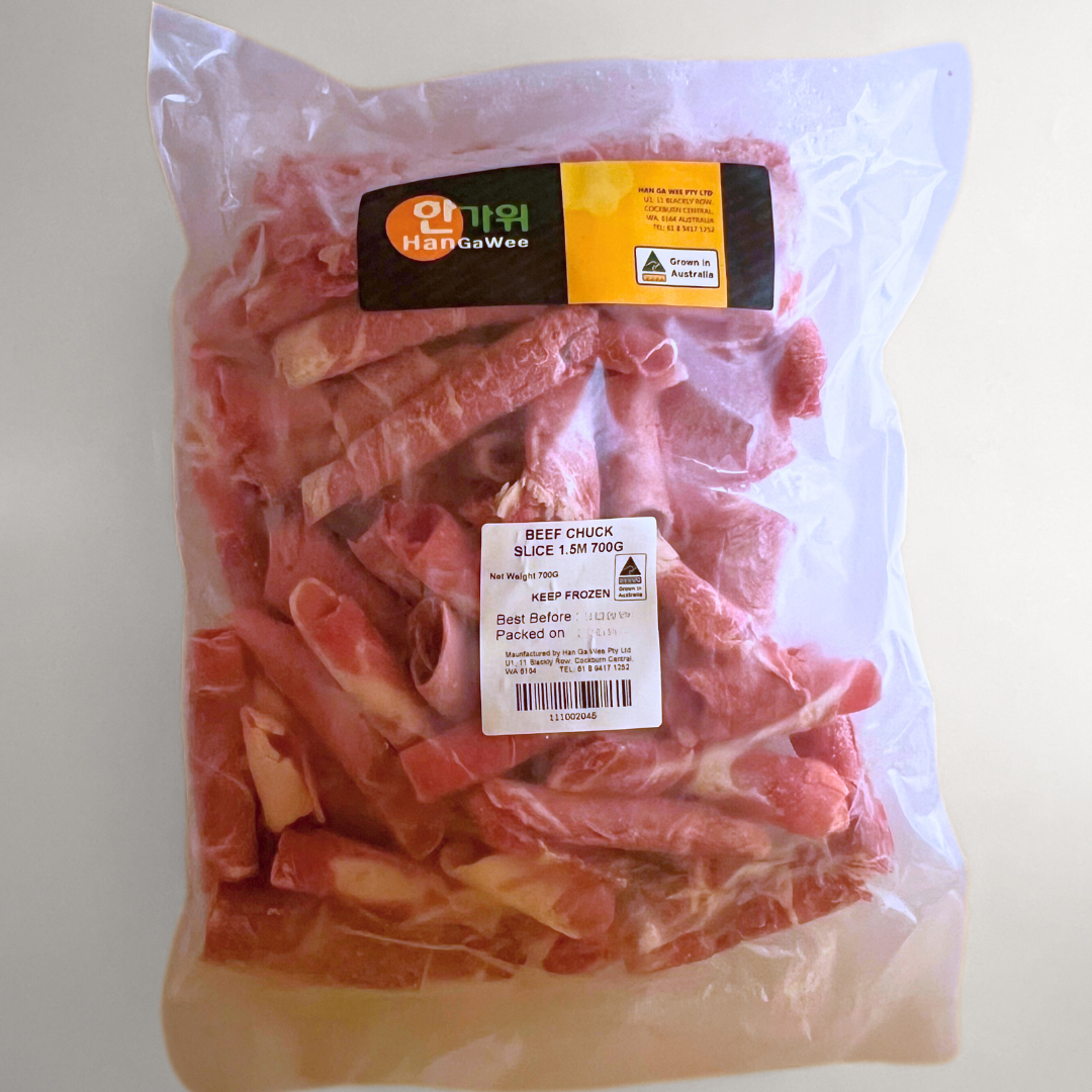 소목살(샤브/불고기용) 1.5M 700G(牛肉夹片 1.5M 700G)