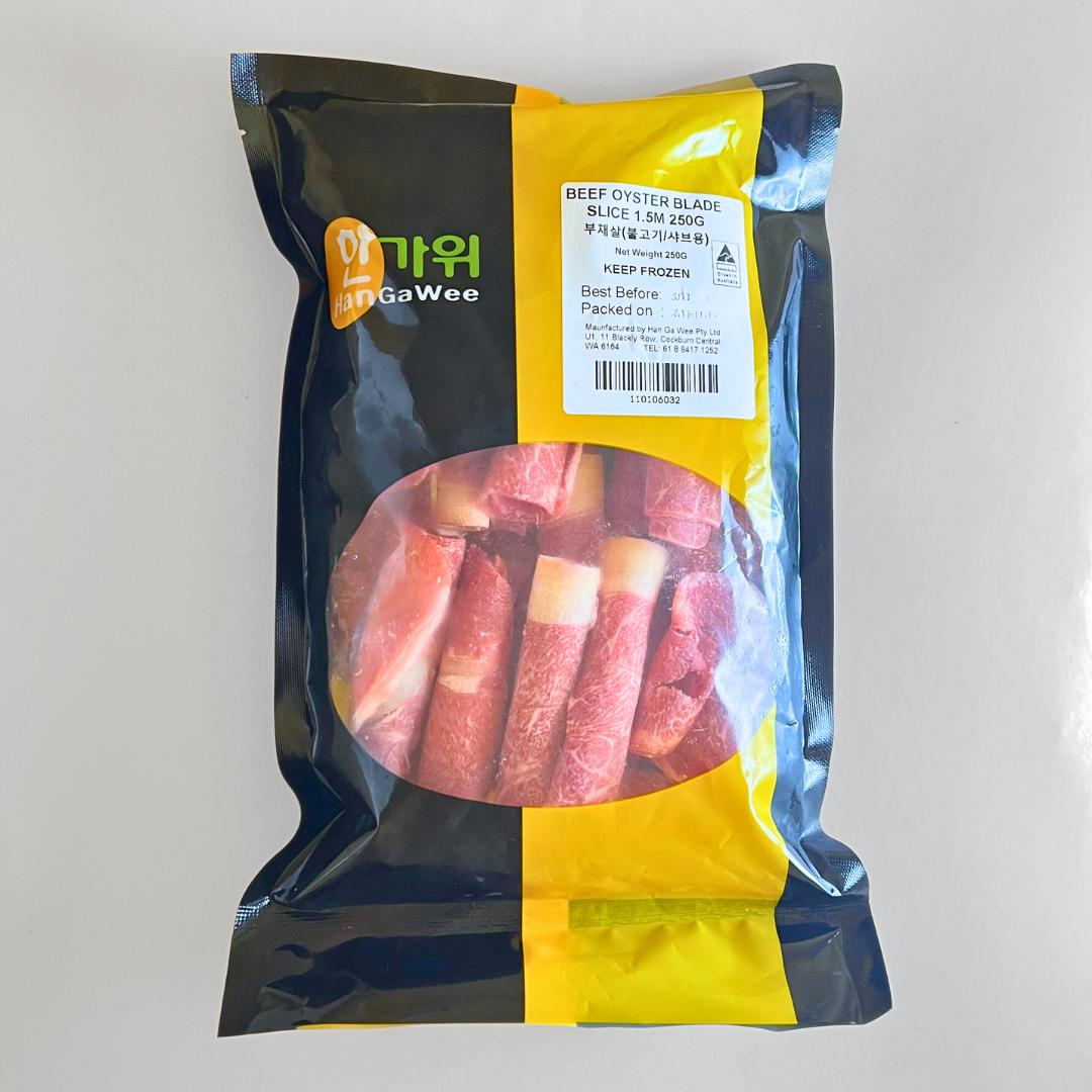 부채살(샤브샤브/불고기용)1.5mm 250g(牛肉蚝片切片1.5mm 250g)