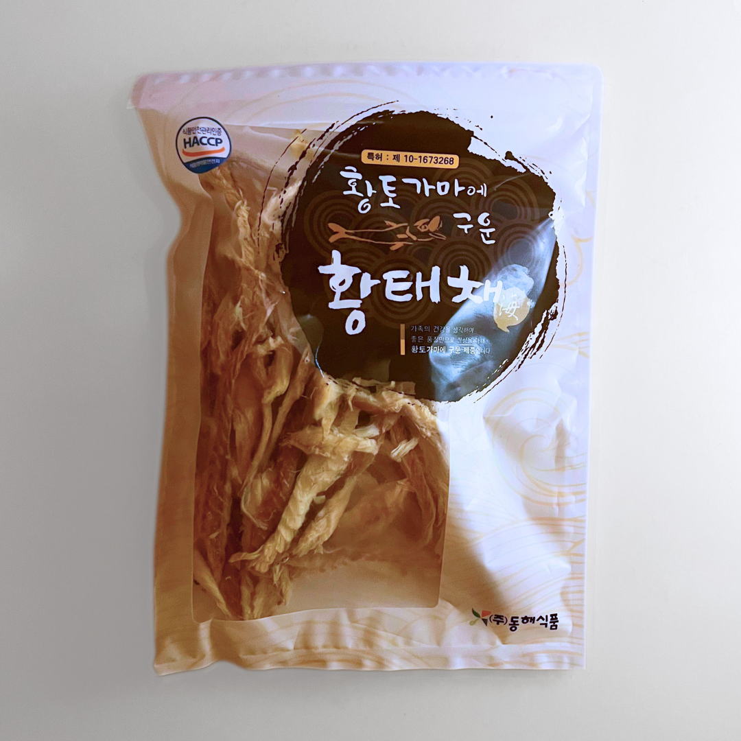 동해 황토가마에 구운 황태채 100G(DH Dried Pollack Sliced 100G)