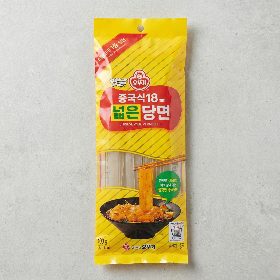 오뚜기 중국식 넓은당면 100G(OTG Chinese Style 18MM Wide Vermicelli 100G)