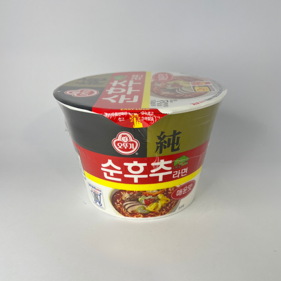 오뚜기 순후추라면 매운맛 용기 105G(OTG黑胡椒拉面辣味105G)