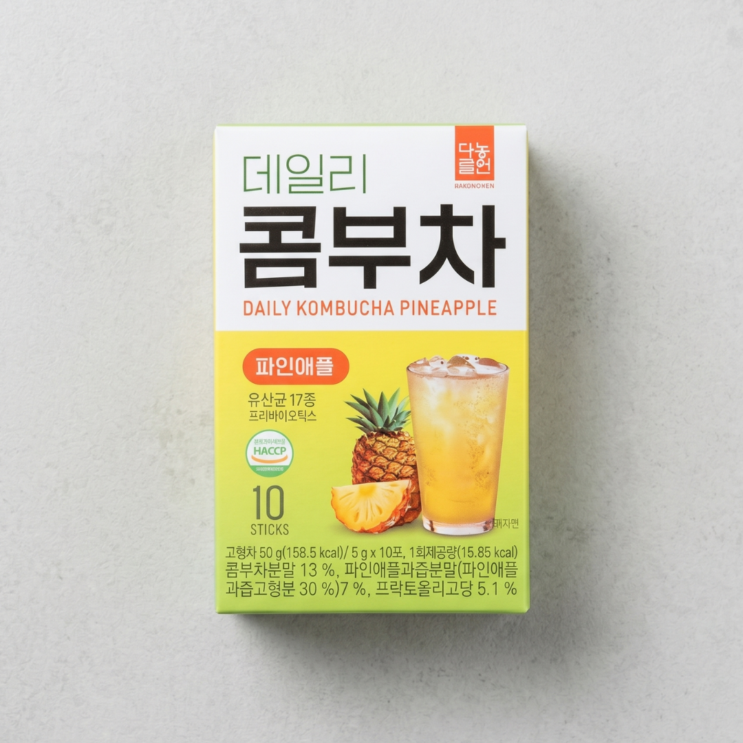 다농원 데일리 콤부차 파인애플 10T(DNW DAILY KOMBUCHA PINEAPPLE 5G (10T))