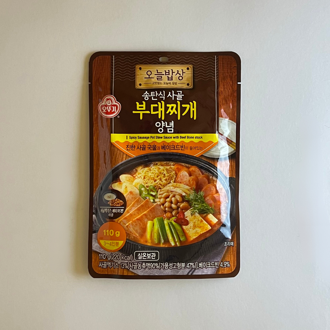 오뚜기 송탄식 사골부대찌개 양념 110g(OTG 辣香肠牛骨汤 110g)