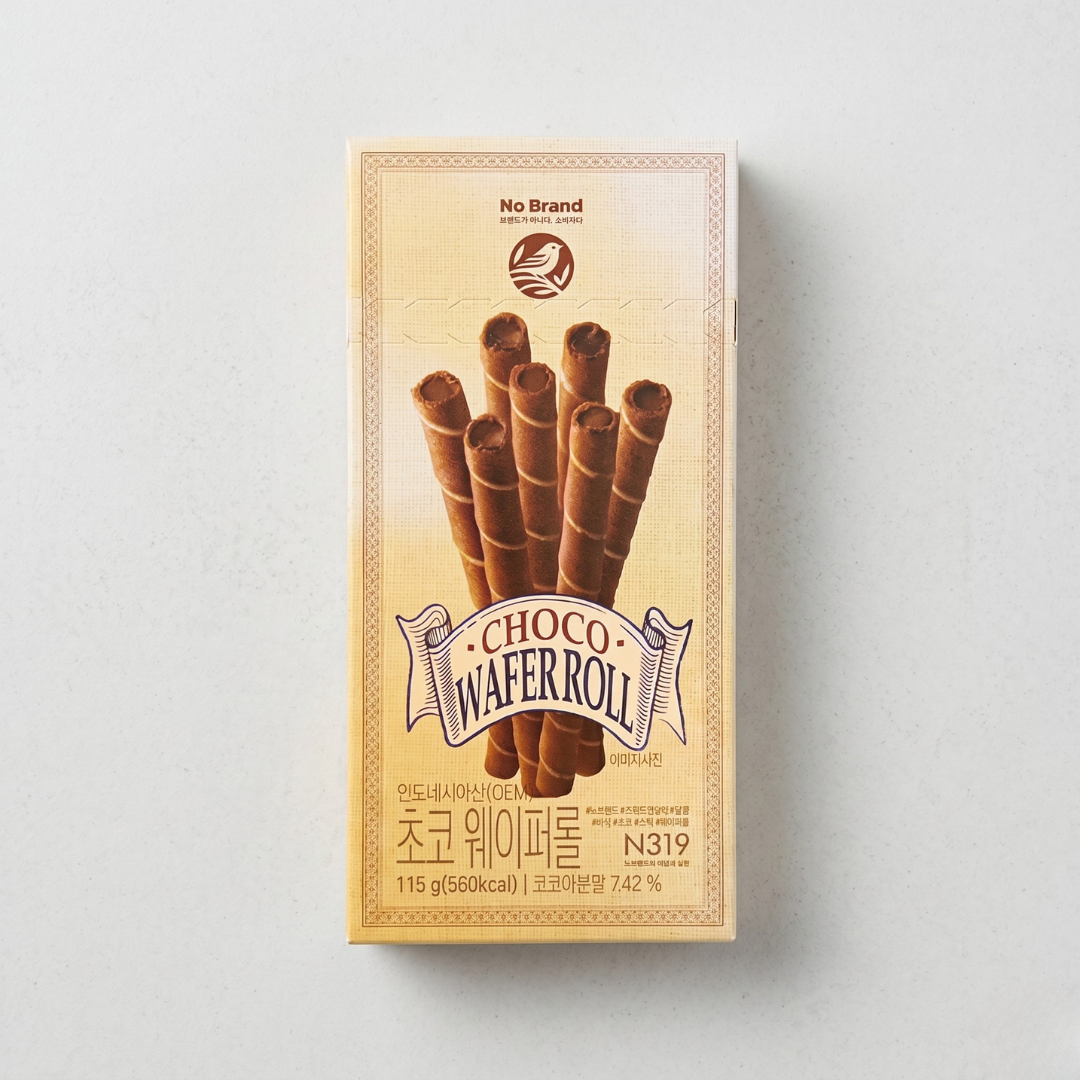 노브랜드 초코 웨이퍼롤 115g(NB Choco Wafer Roll 115g)