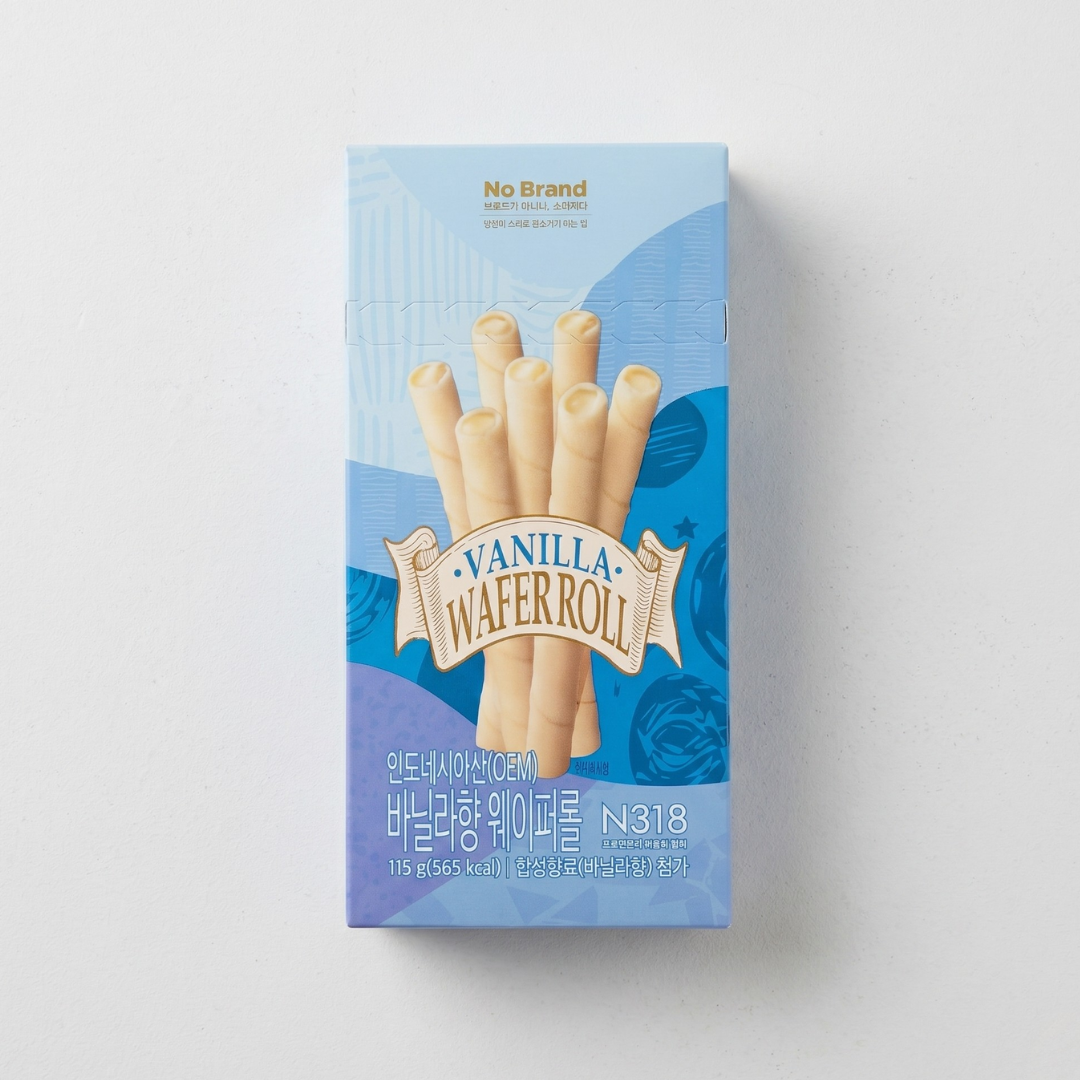 노브랜드 바닐라향 웨이퍼롤 115g(NB Vanilla Wafer Roll 115g)