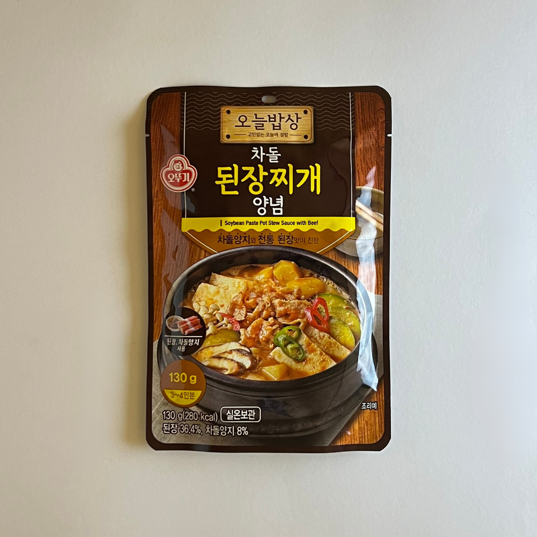 오뚜기 차돌된장찌개 양념 130g(OTG 炖牛肉酱 130g)