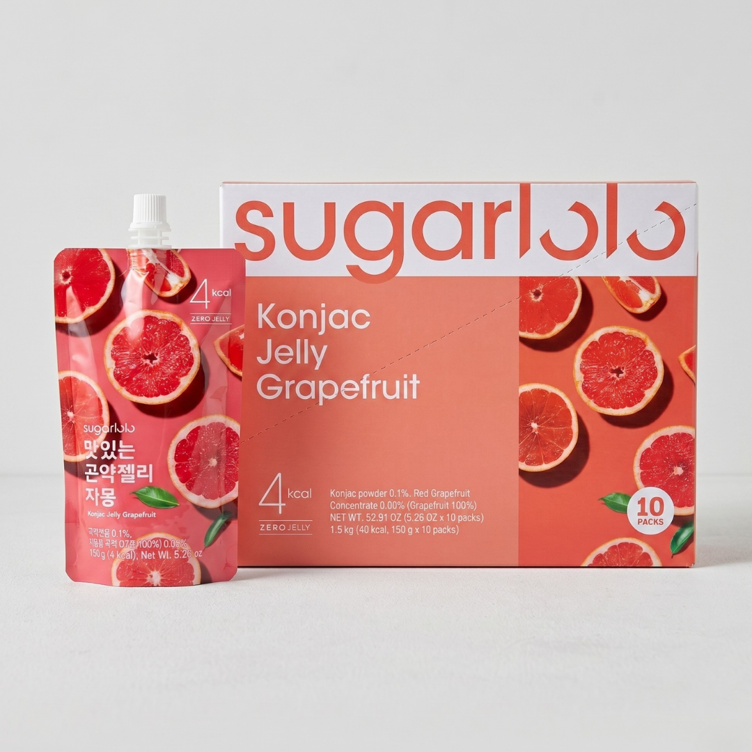 슈가로로 곤약젤리 자몽 150G*10(SUGARLOLO KONJAC GRAPEFRUIT BOX)