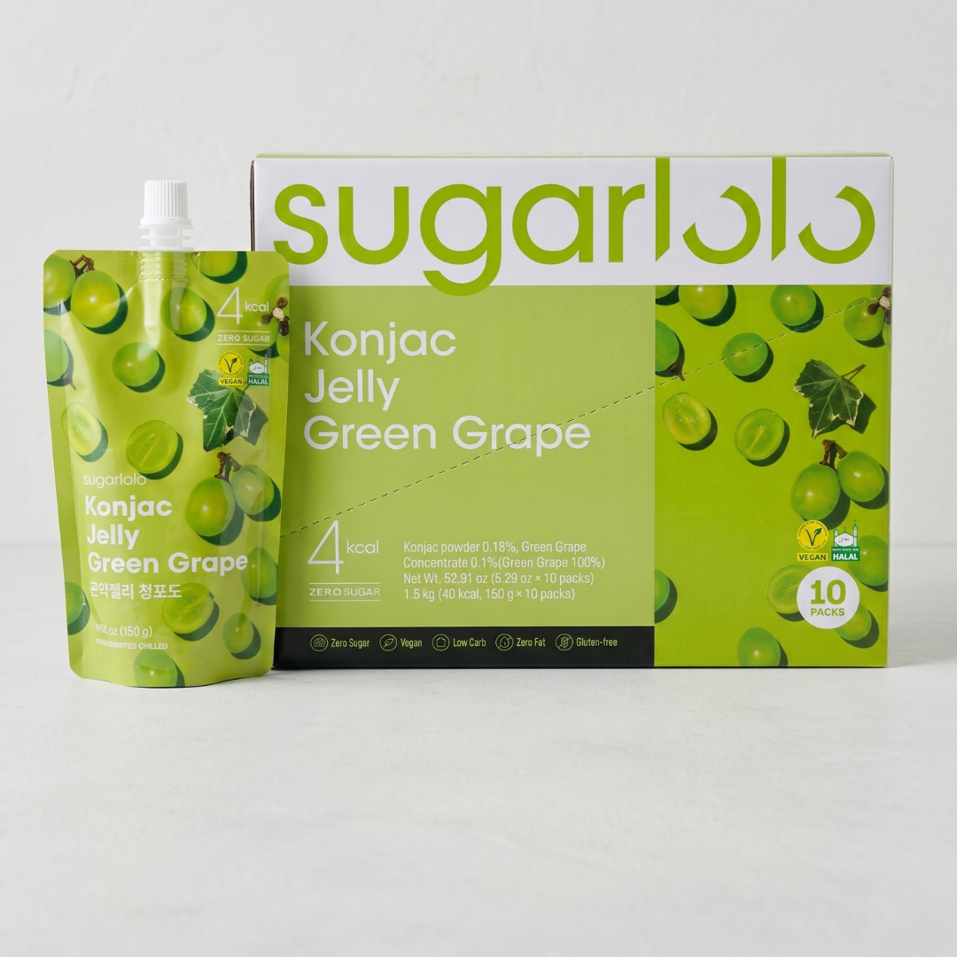 슈가로로 곤약젤리 청포도 150G*10(SUGARLOLO KONJAC GREEN GRAPE BOX)