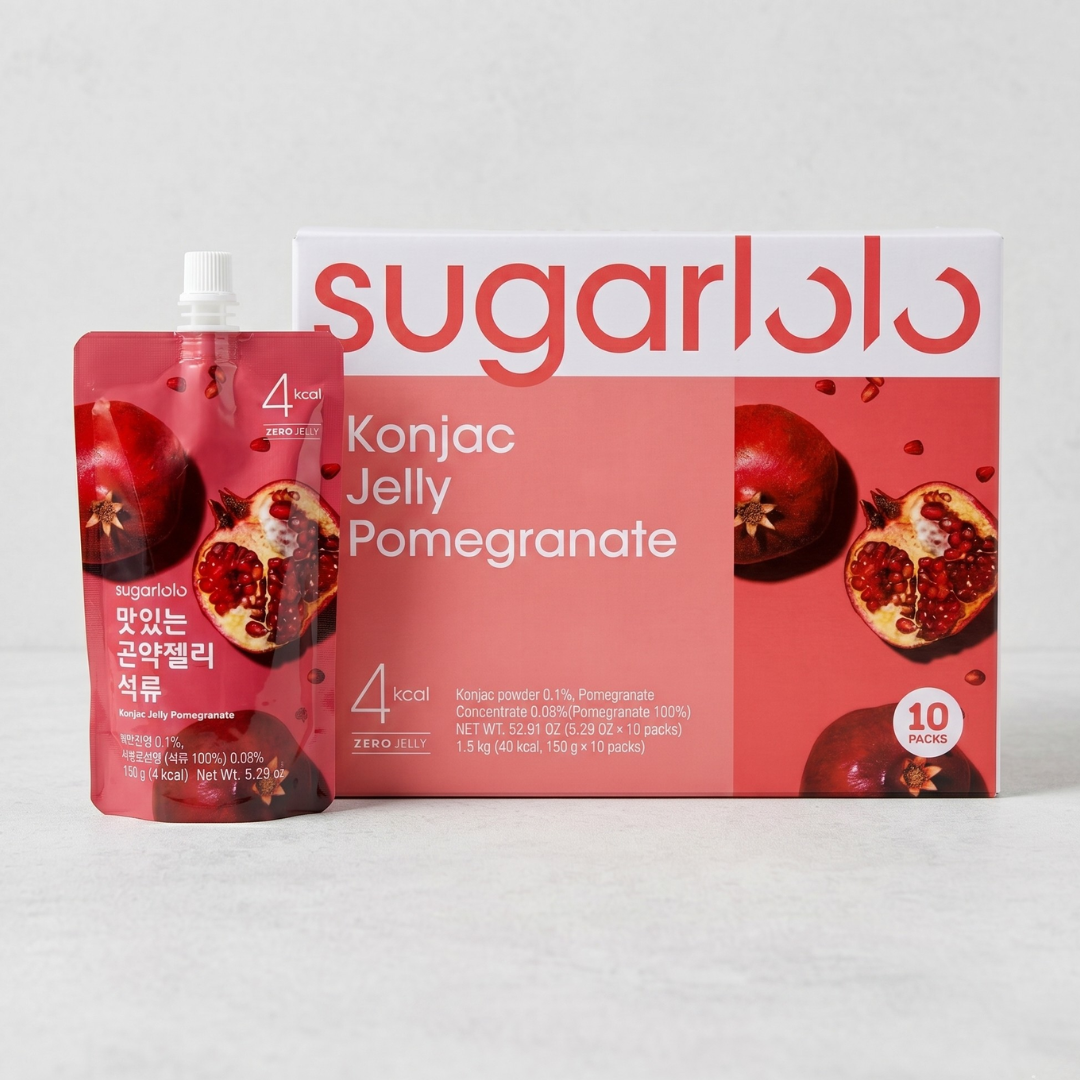 슈가로로 곤약젤리 석류 150G*10(SUGARLOLO KONJAC JELLY POMEGRANATE BOX)