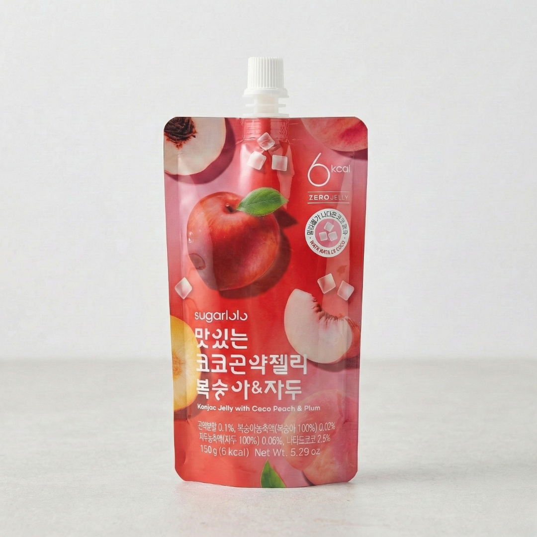 슈가로로 곤약젤리 복숭아&자두 150ML(SUGARLOLO KONJAC JELLY PEACH & PLUM 150ML)