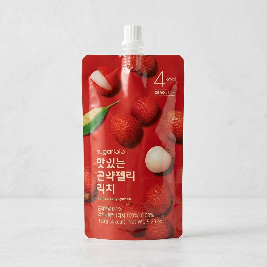 슈가로로 곤약젤리 리치 150g(Sugarlolo Konjac Jelly Lychee)