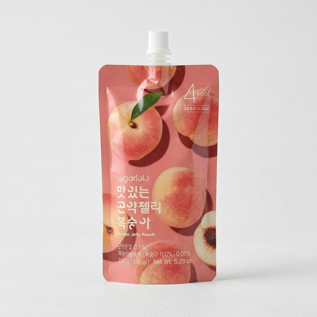 슈가로로 곤약젤리 복숭아 150g(Sugarlolo Konjac Jelly Peach)
