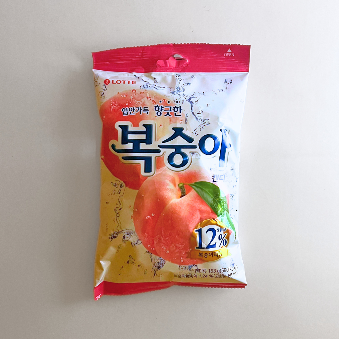 롯데 복숭아 사탕 153g(LT Peach Candy)
