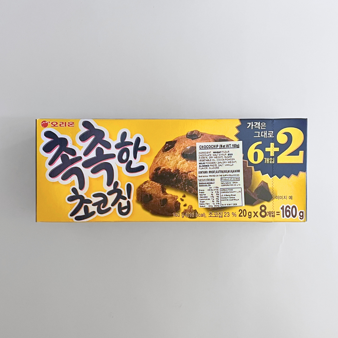 오리온 촉촉한 초코칩 160g(Orion 软巧克力片 160g)
