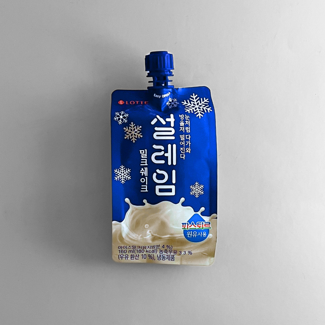 롯데 설레임 밀크쉐이크 160ml(LT Milk Shake Tube 160ml)