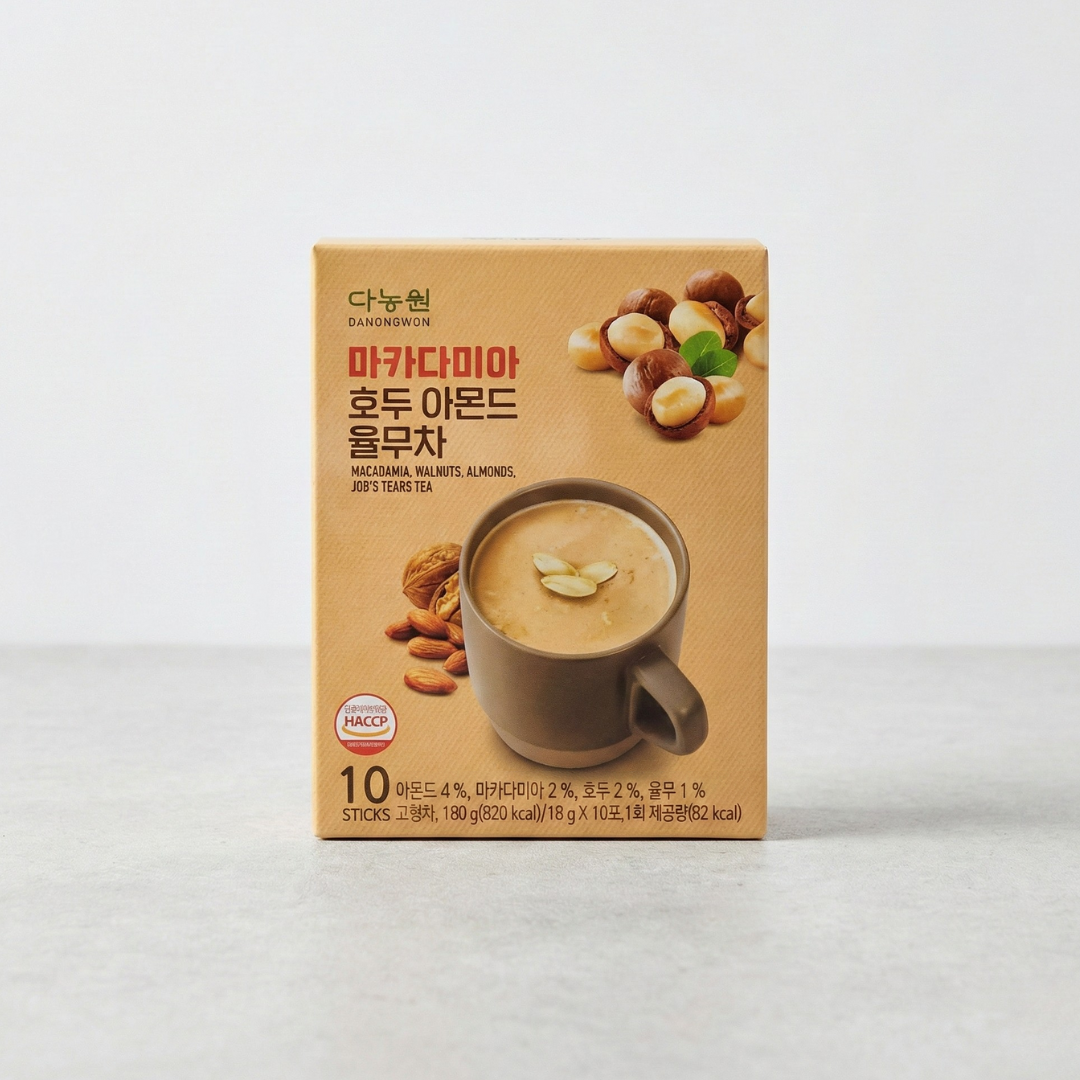 다농원 마카다미아 호두 아몬드 율무차 18g(10T)(DNW MACADAMIA WALNUT ALMOND JOB'S TEARS TEA 18g(10)