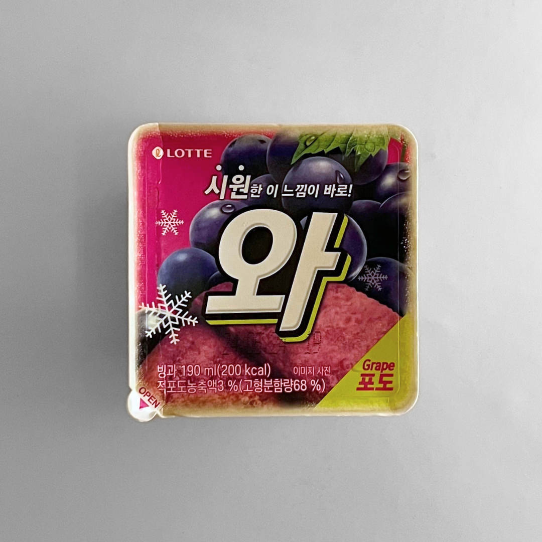 롯데 와 포도 190ML(LT WA 葡萄果子露 190ML)