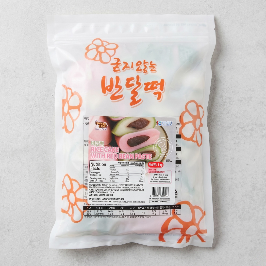 봉쉐프 떡-바람떡 1KG(B CHEF RICE CAKE WITH RED BEAN PASTE)