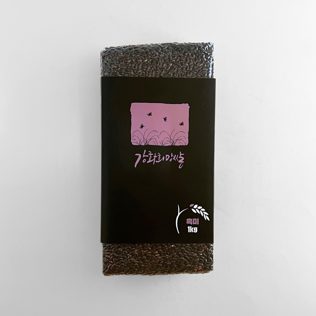 강화희망쌀 흑미 1KG(江华韩国黑米 1KG)