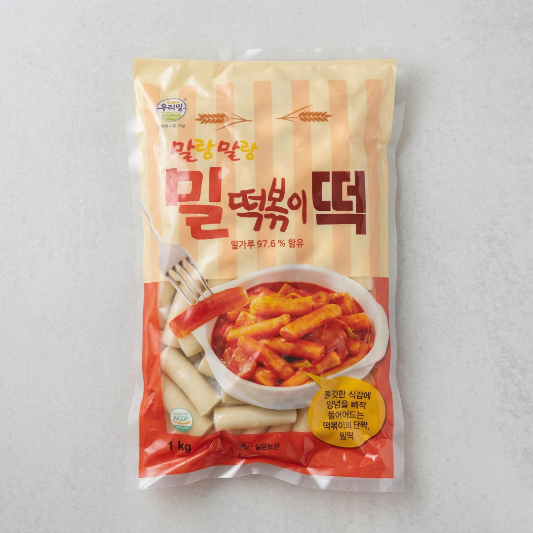송학 말랑말랑 밀떡볶떡 1KG(SH 小麦粉蛋糕棒 1KG)