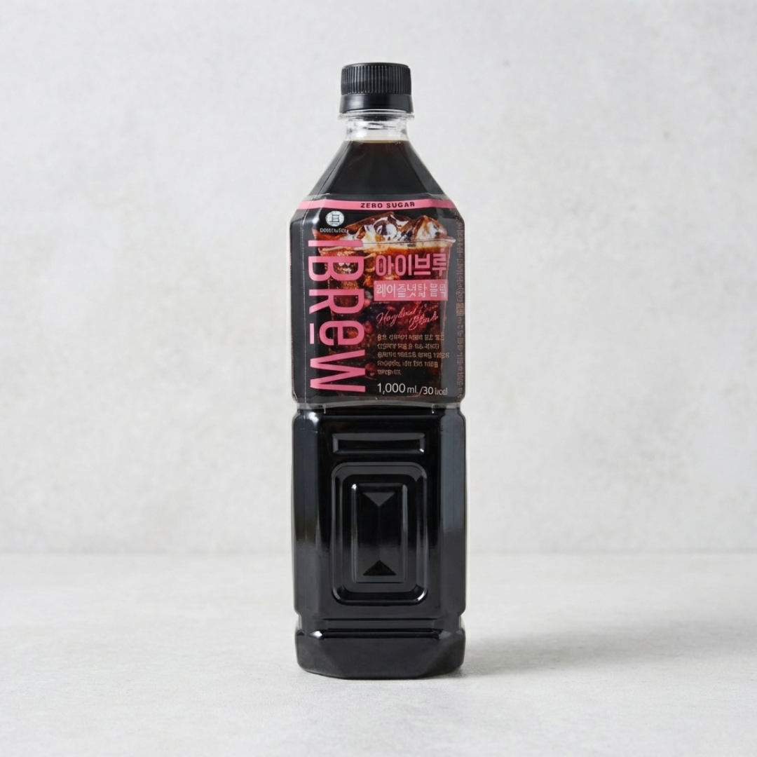 맥널티 아이브루 헤이즐넛향 블랙 페트 1L(MT IBREW HAZELNUT BLACK COFFEE 1L)