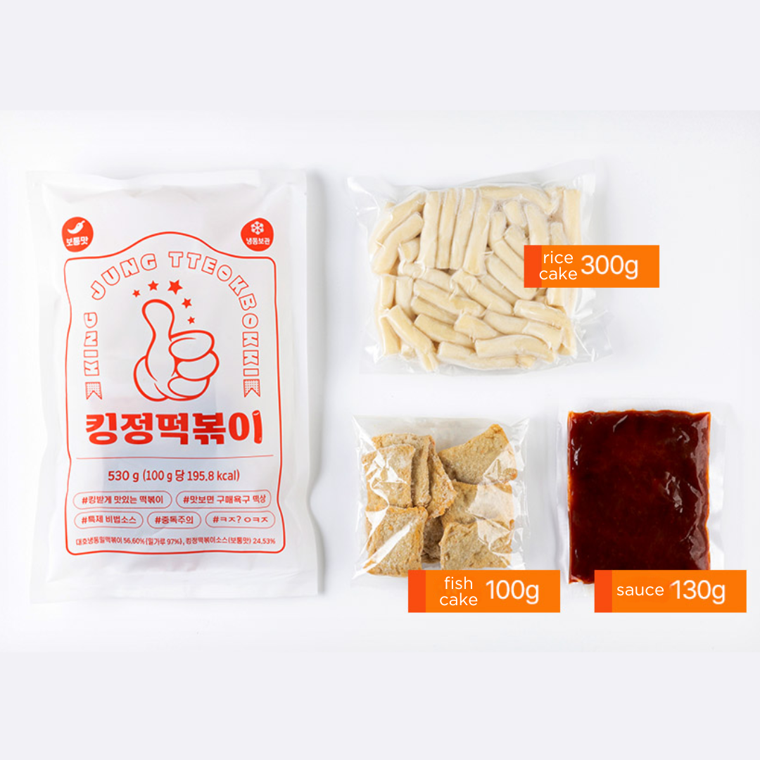 킹정 떡볶 Been 매운맛 530G(KJ 辣年糕 530G)