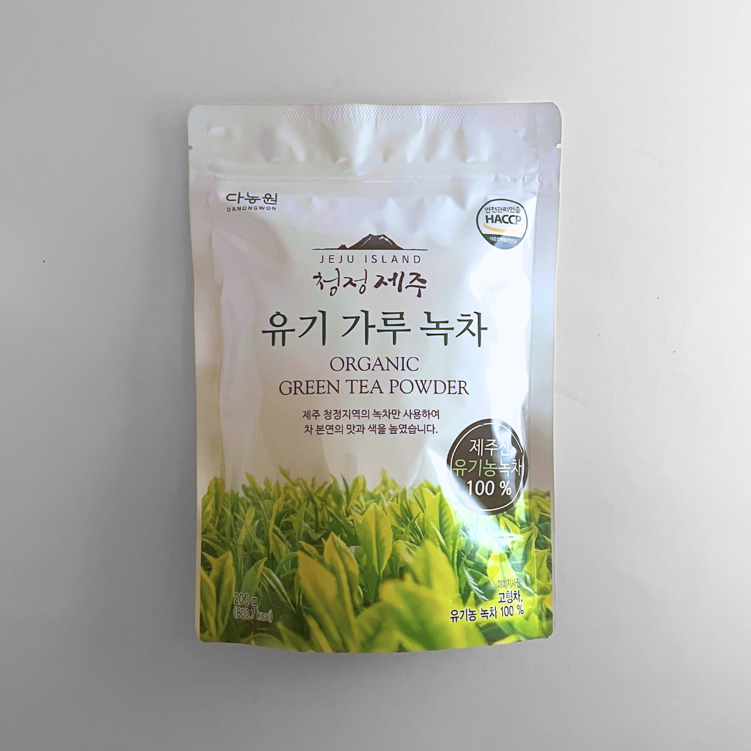 다농원 청정제주 유기농 і루녹차 200G(DNW 绿茶粉 200G)
