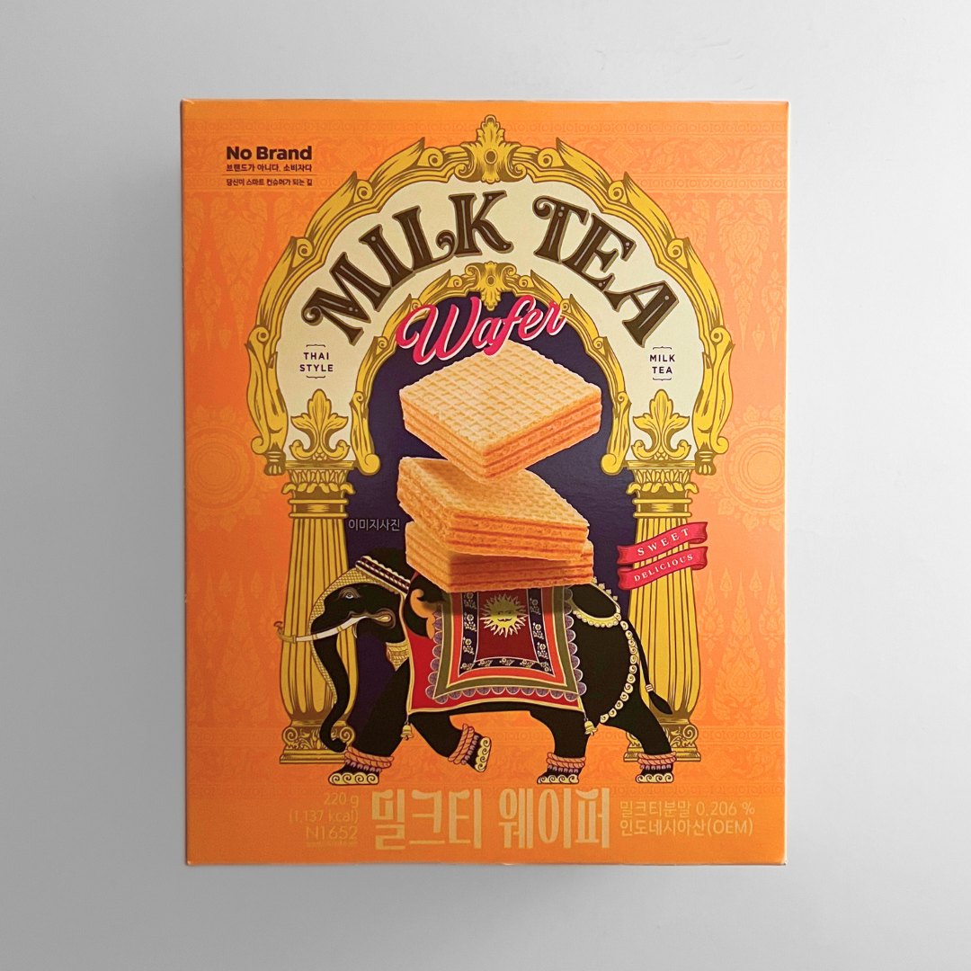 노브랜드 밀크티 웨이퍼 220G(NB奶茶威化)
