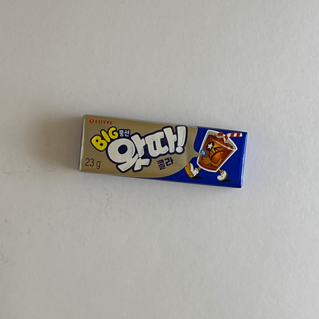 롯데 풍선껌 왓따(콜라) 23g(LT 泡泡糖(可乐) 23g)