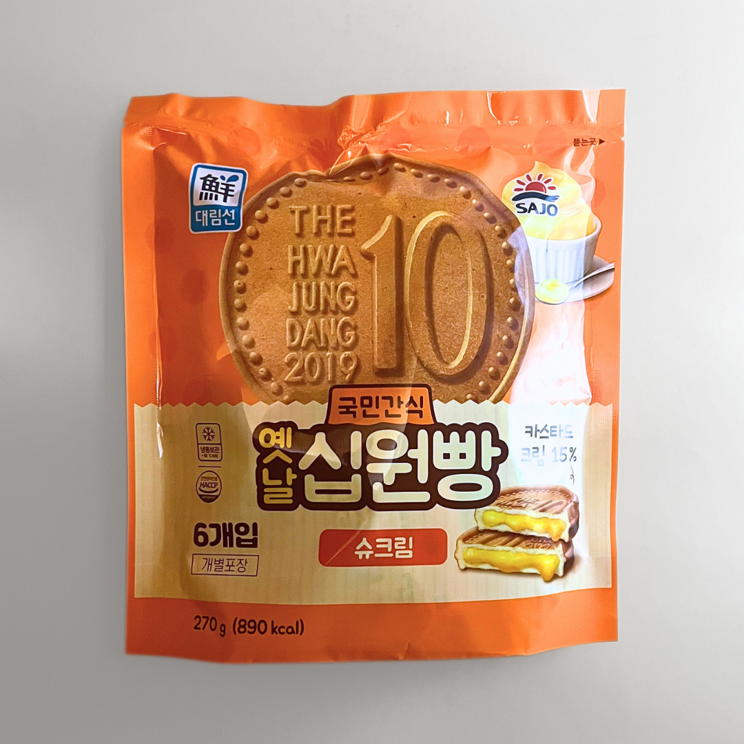 대림 옛날 십원빵 슈크림 270G(DL TEN WON BREAD CUSTARD 270G)