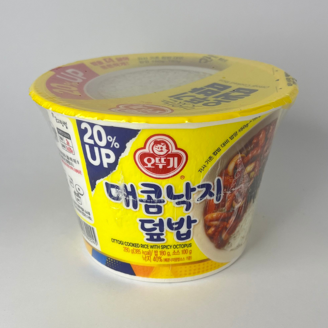 오뚜기 컵밥 매콤낙지덮밥 280g(OTG 辣章鱼饭 280g)