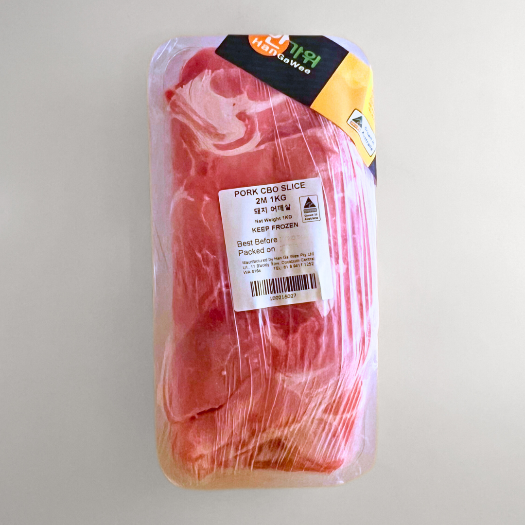 돼지 어깨살(구 Been,제육) 2mm 1kg(猪肉CBO切片2mm 1kg)