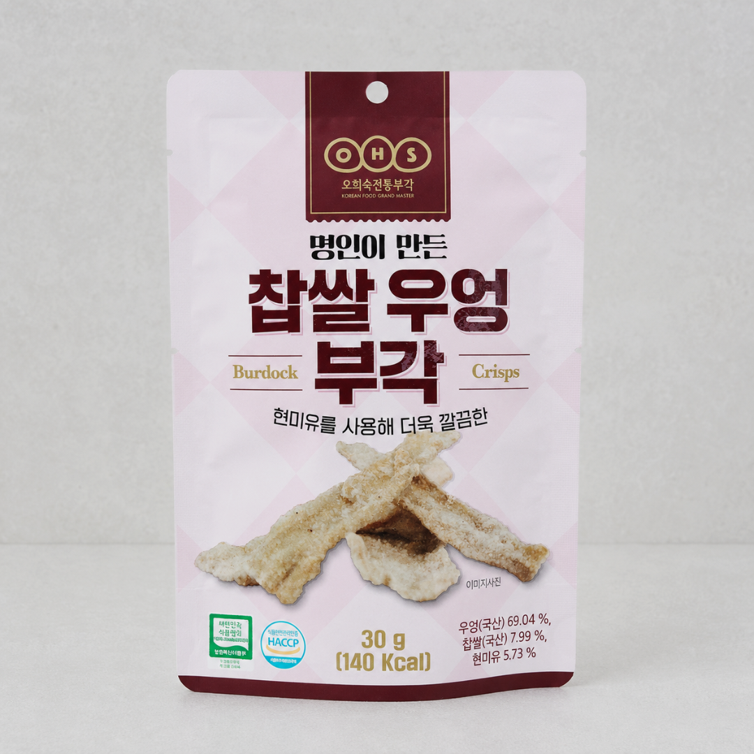 오희숙 명인 찹쌀우엉부각 30G(OHS Fried Burdock Crisps 30G)