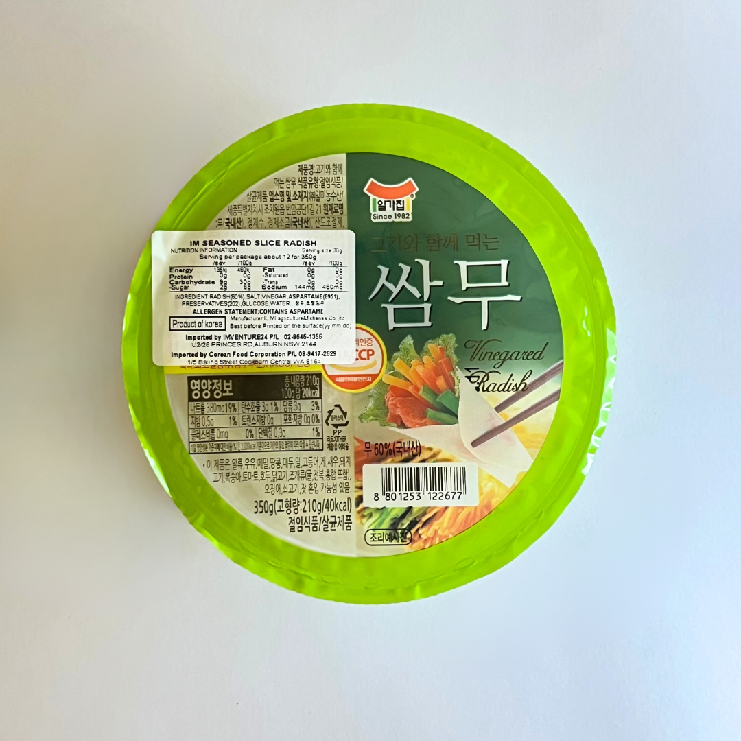 일л집 쌈무(새콤) 350g(IGJ 腌萝卜(切片) 350g)