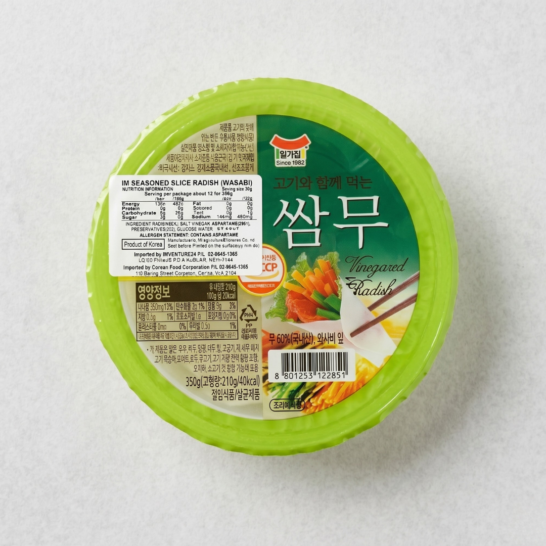 일л집 쌈무(새콤) 350g(IGJ 腌萝卜(切片) 350g)