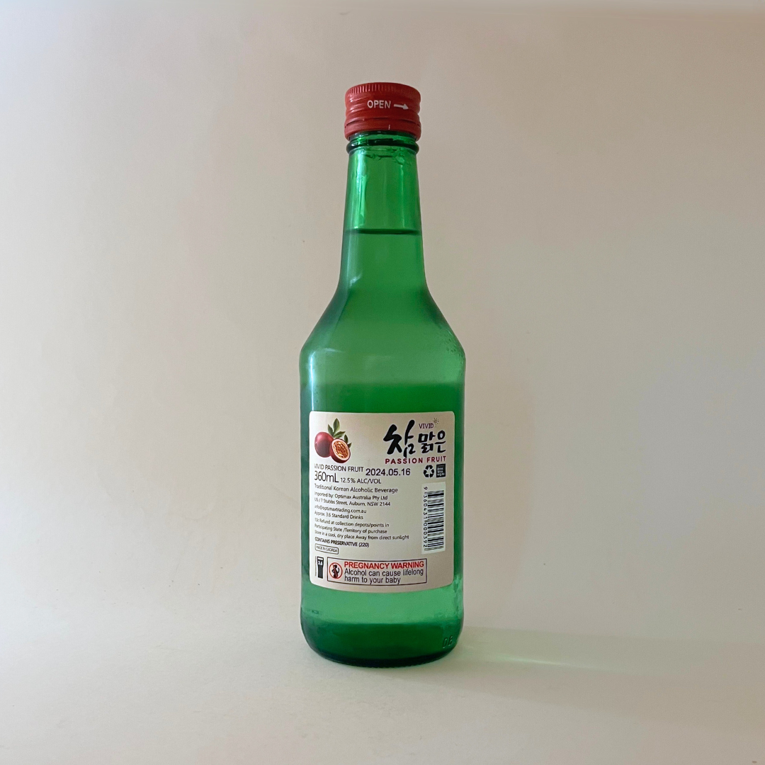 참맑은소주 패션후르츠 360ML(CHARM SOJU PASSIONFRUIT 360ML*)