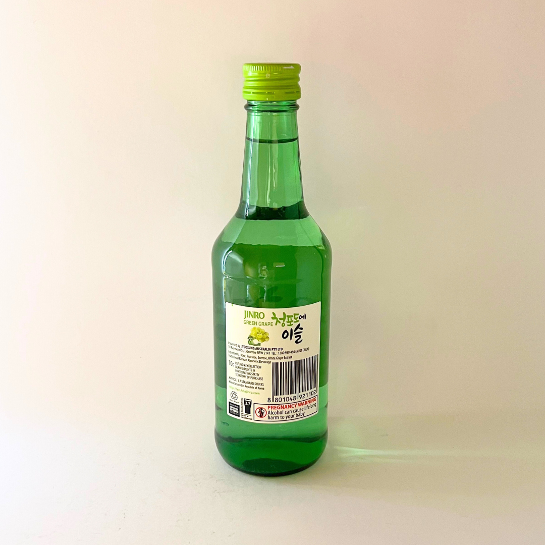 진로 참이슬 청포도 360ml(JR Chamisul Green Grape Soju 360ml)