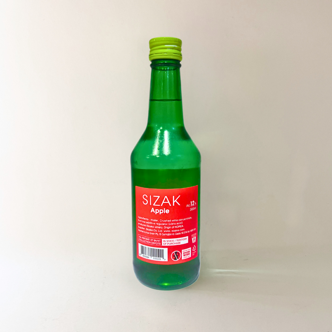 시작 소주 사과 360ml(Sizak Soju Apple)