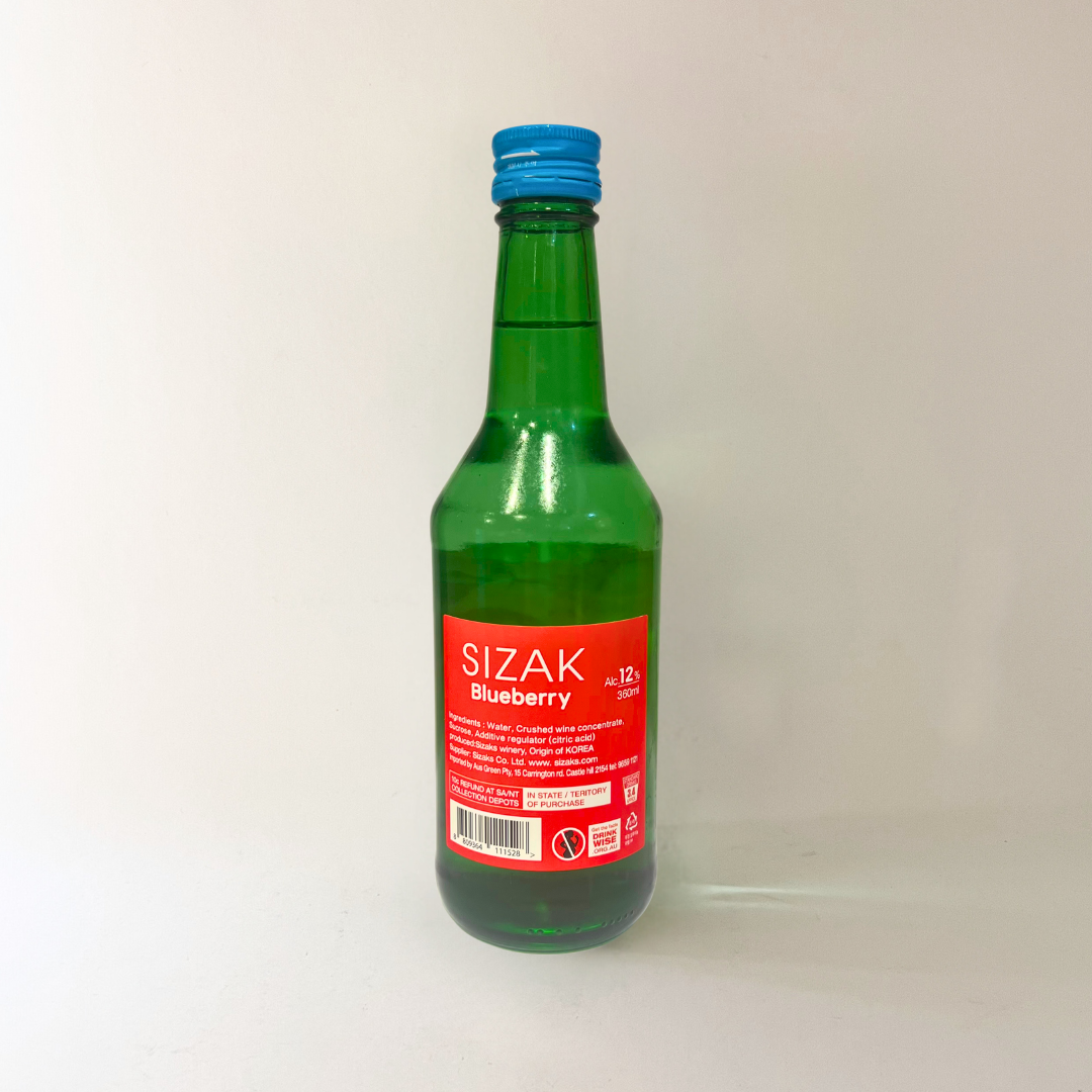 시작 소주 블루베리 360ml(Sizak Soju Blueberry)