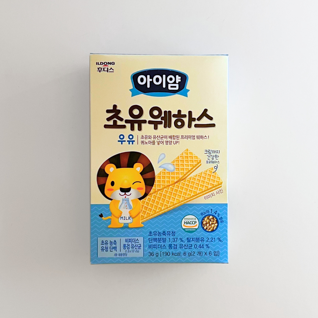 일동후디스 아얌 초유 웨하스 우유 36G(IDF 奶威 36G)