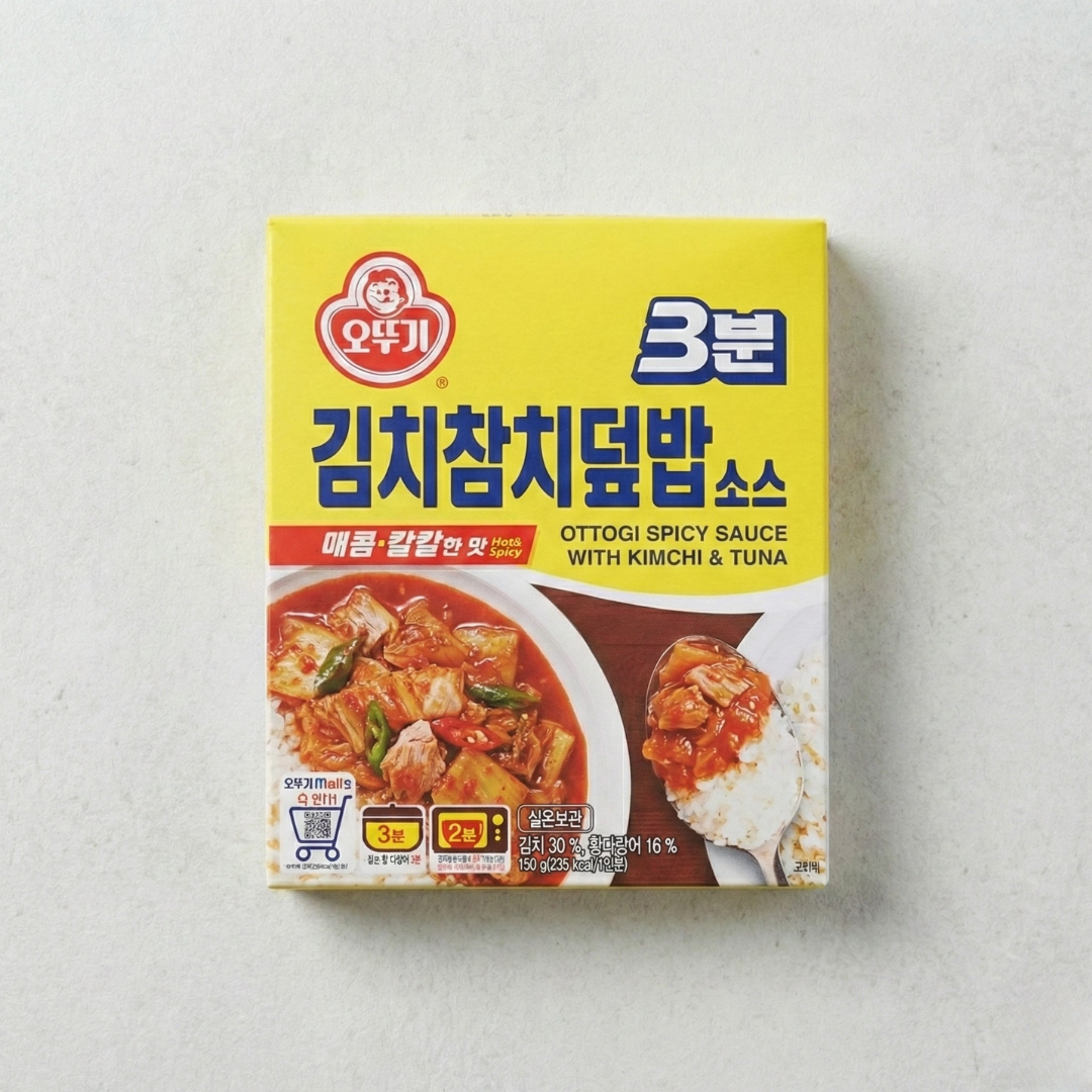 오뚜기 3분 김치참치 150g(OTG 3min 泡菜和金枪鱼 150g)