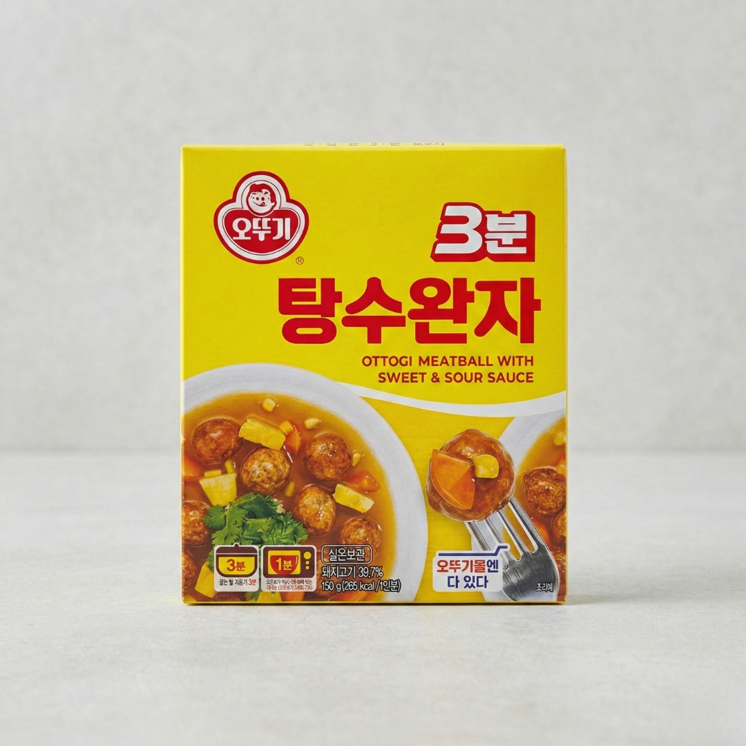 오뚜기 3분 탕수완자 150g(OTG 3min Meatball With Sweet&Sour Sauce 150g)