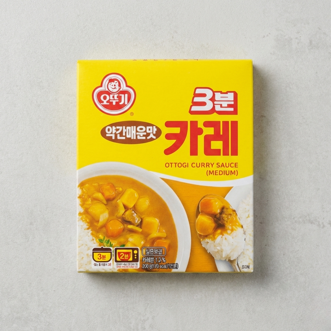오뚜기 3분 카레 약간매운맛 200g(OTG 3min Curry M-Hot 200g)