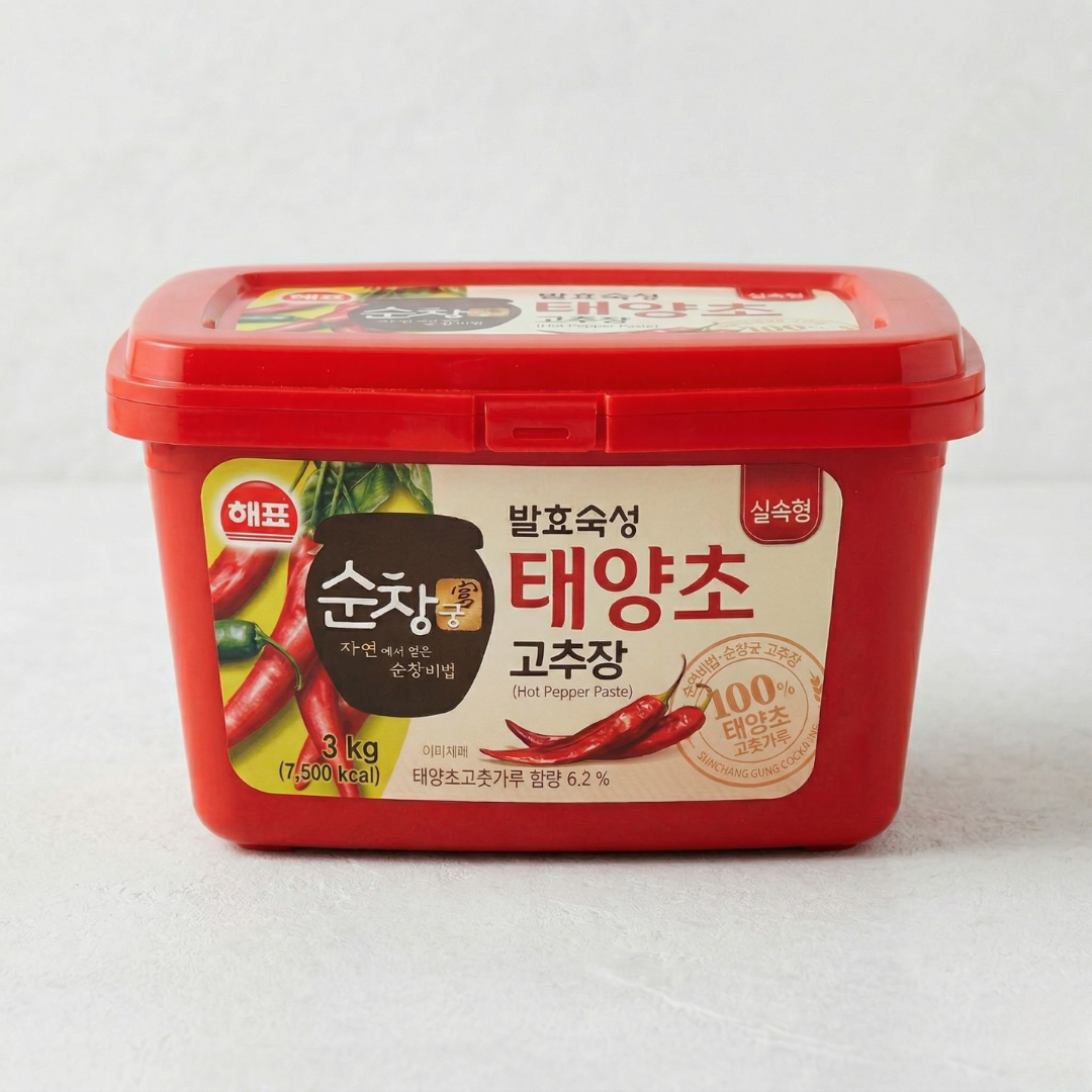 해표 순창궁 태양초 찰고추장 3kg(HP 辣椒酱 3kg)