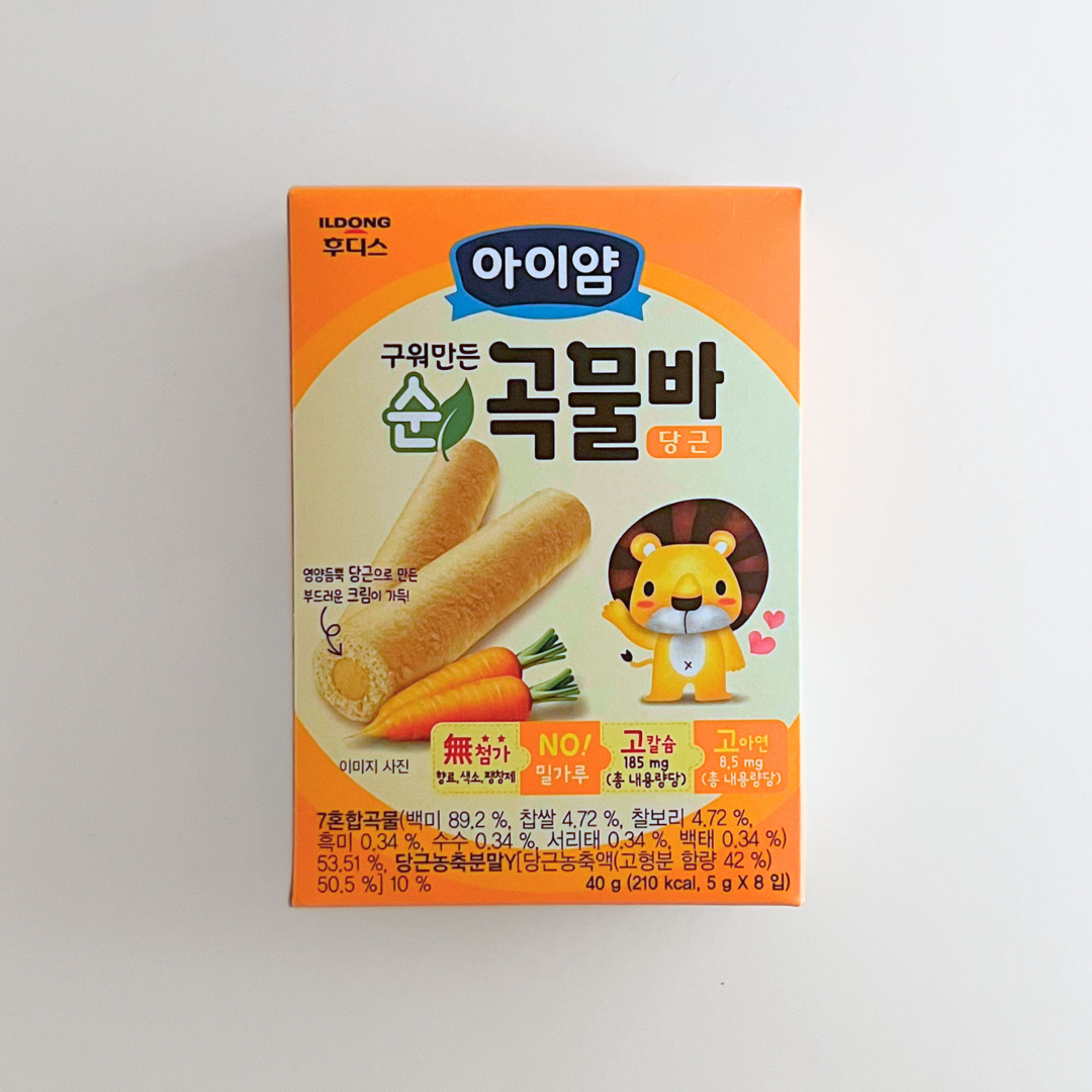 일동후디스 아도얌 구워만든 순곡물바 당근 40G(IDF 谷物棒胡萝卜 40G)