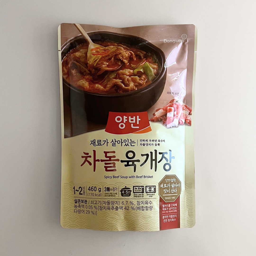 동원 양반 차돌육개장 460g-1(DW 麻辣牛腩牛肉汤 460g-1)
