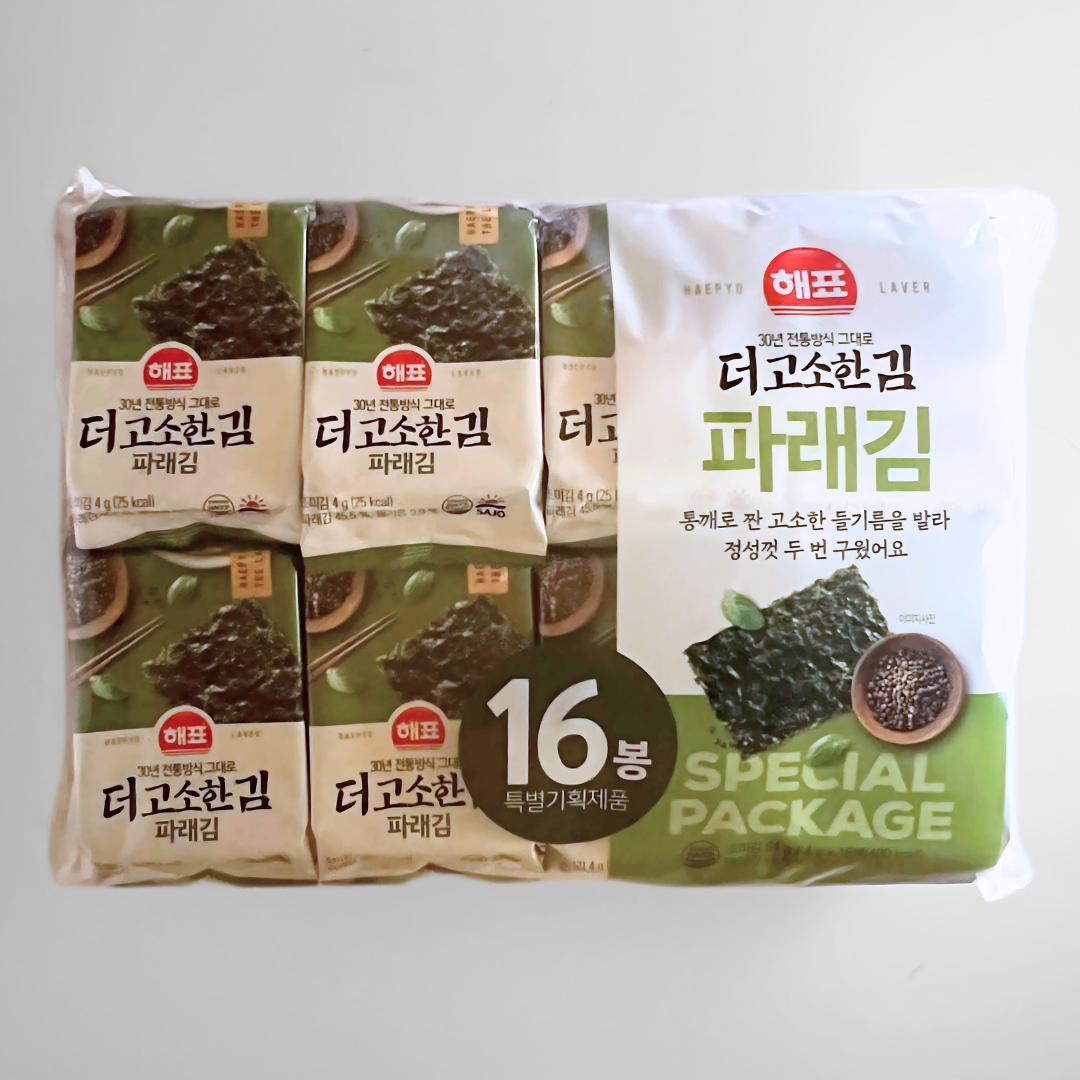 해표 고소한 파래김 도시락 4G*16(HP 烤紫菜 4G*16)