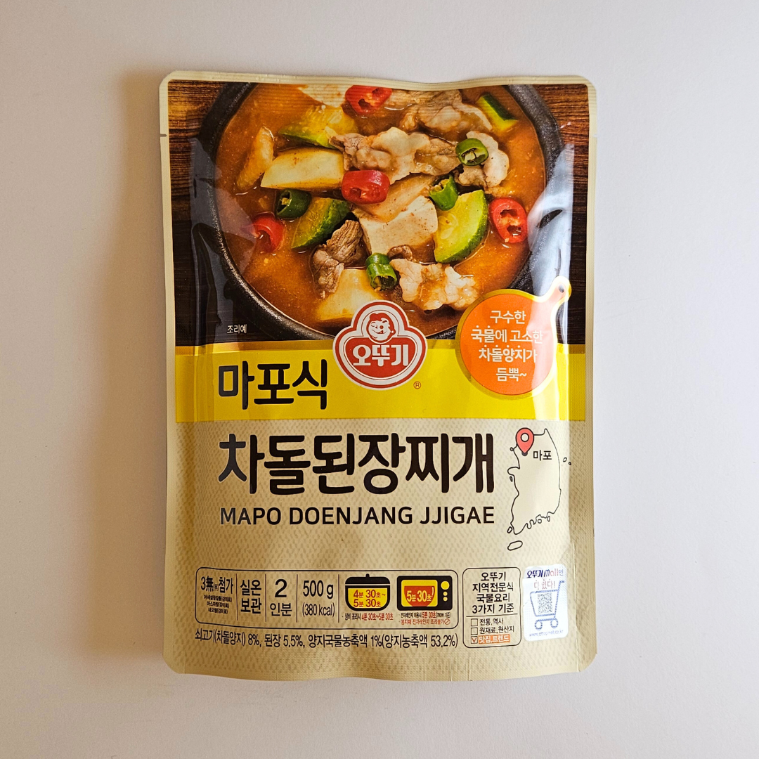 오뚜기 마포식 차돌된장찌개 500G(OTG Brisket Soybean Paste Stew 500G)