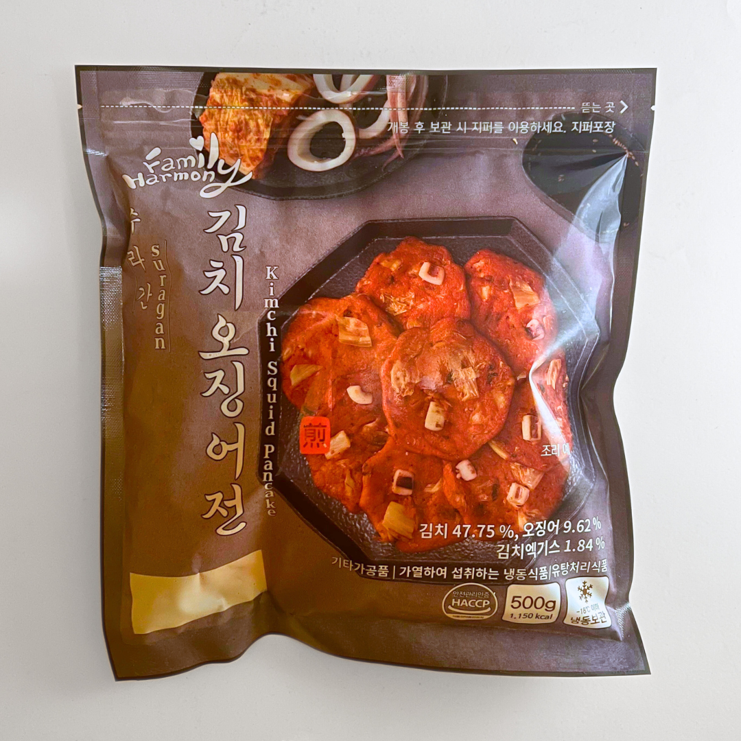 수라간 김치 오징어전 500G(SG Pancake Kimchi Squid 500G)