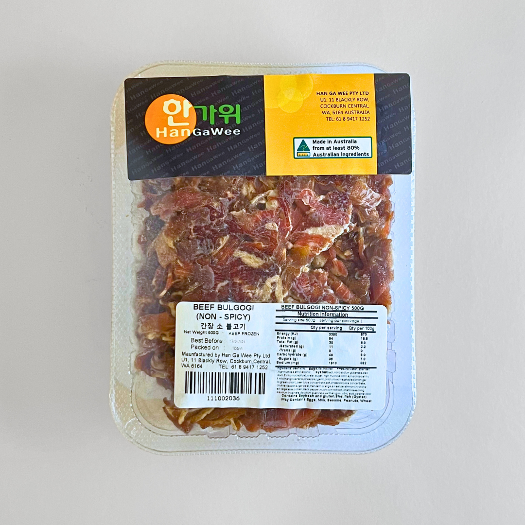 양념 소불고기 500g(烤牛肉不辣500g)